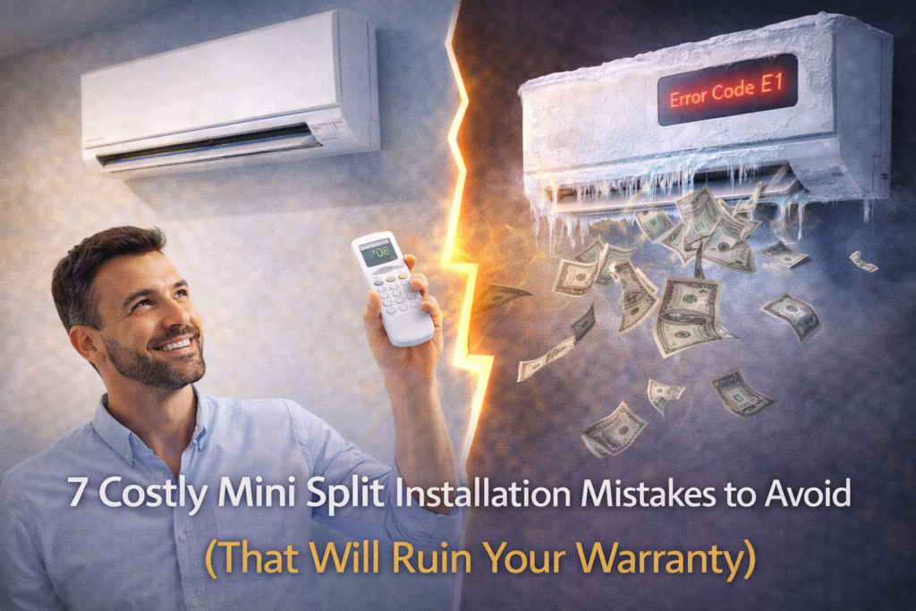 Daikin Mini Split Error Codes: A3, A5, U0, E7 Fix Guide (2026)