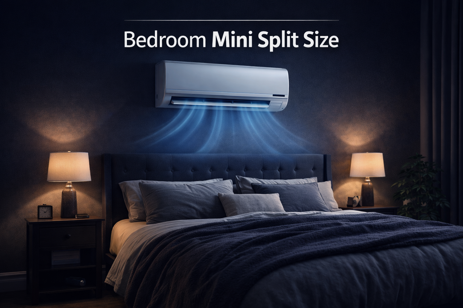 Bedroom Mini Split Size