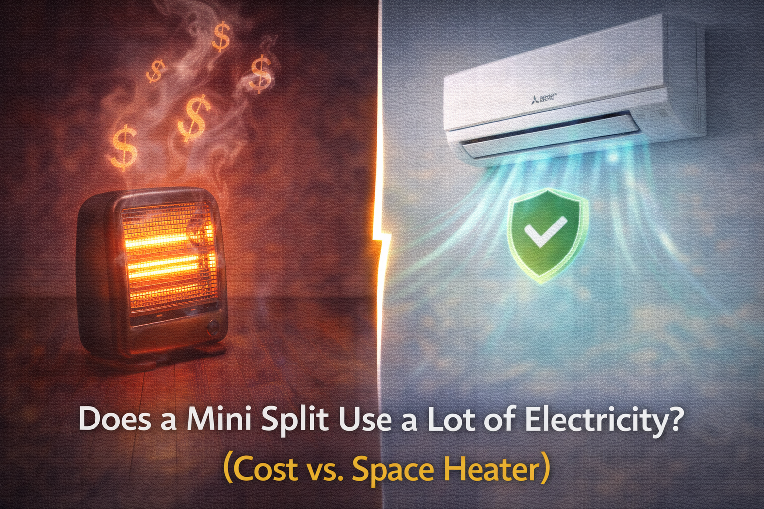 Mini Split vs Space Heater Electricity Cost Comparison
