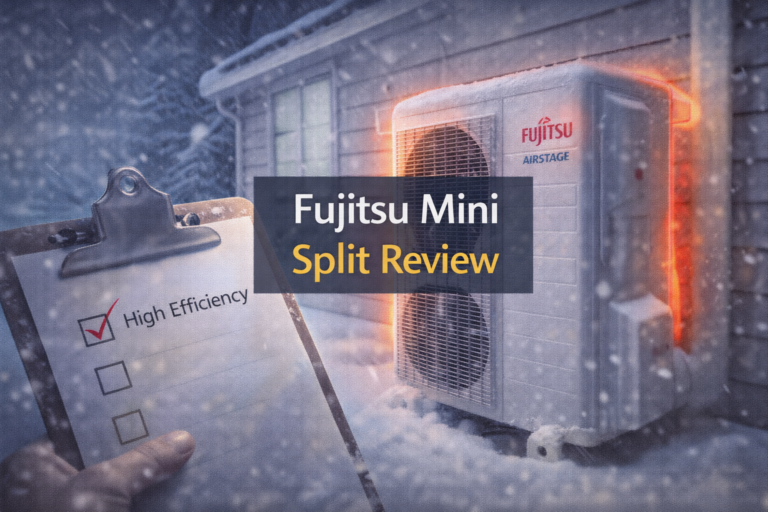 Fujitsu Airstage in snowy setting