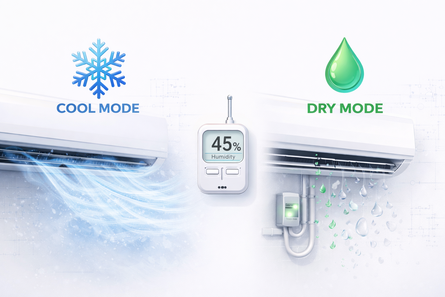 Mini Split Dry Mode vs Cool Mode