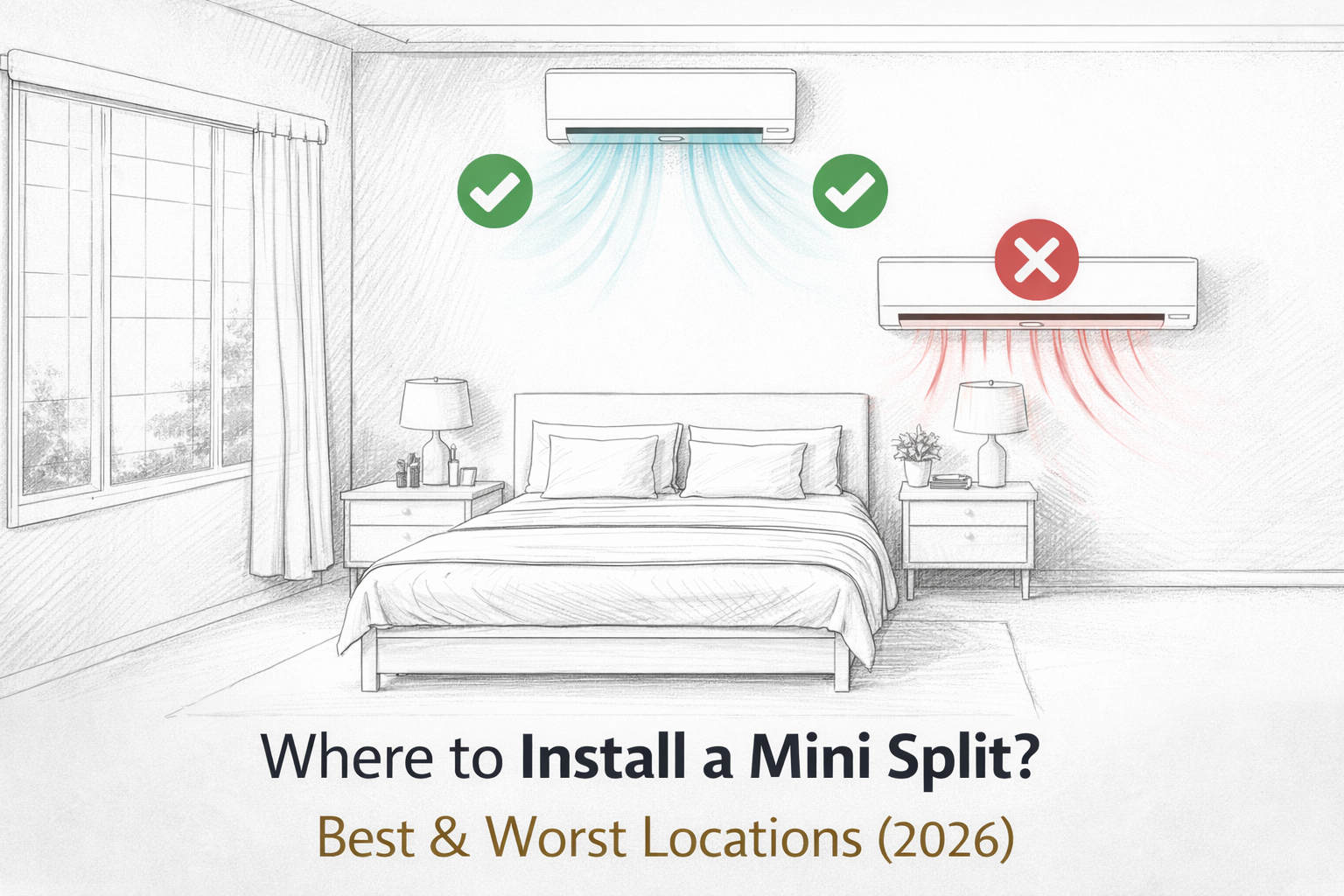 Mini split placement