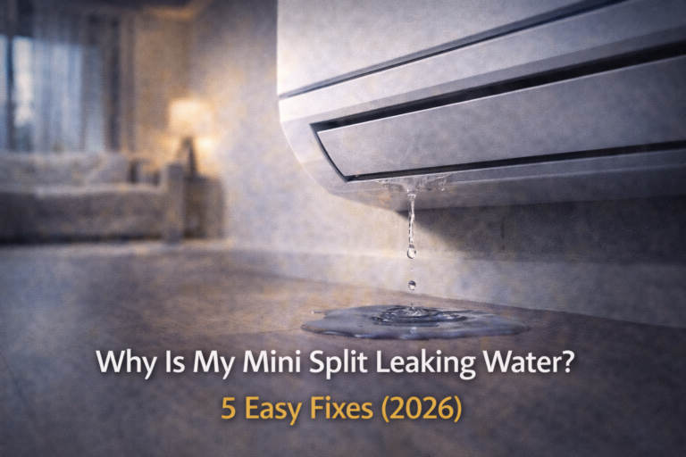 mini split dripping water