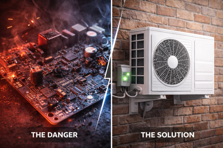 Burnt Inverter Board vs Mini Split Surge Protector Installation