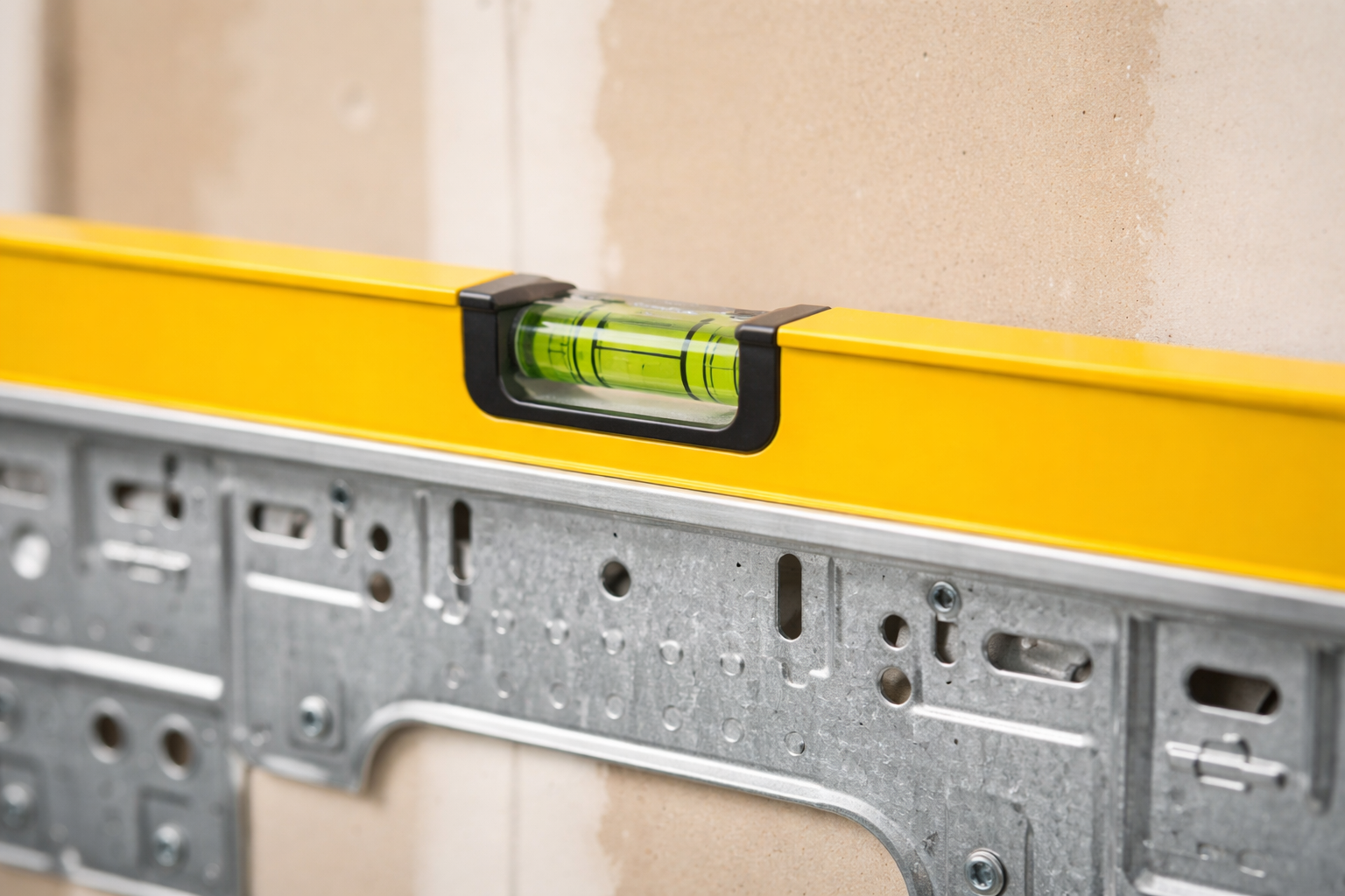 mini split wall plate level