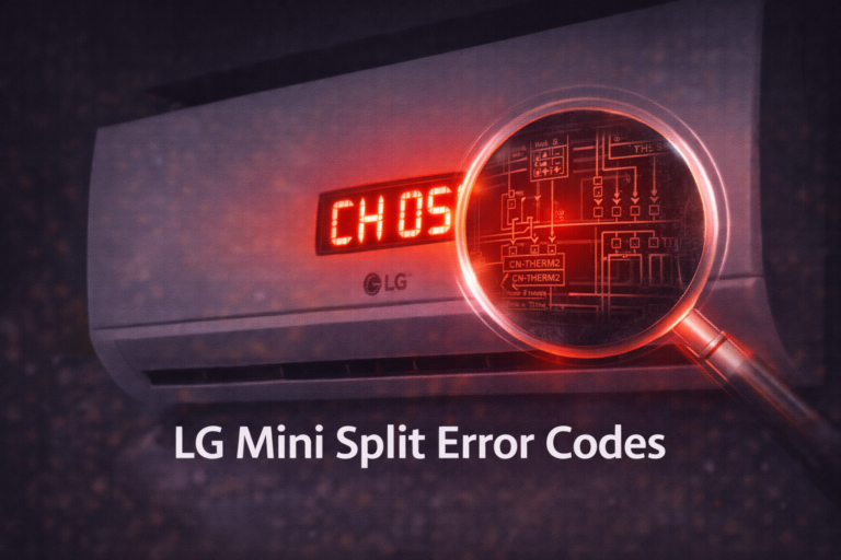 LG mini split error codes troubleshooting