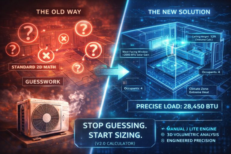 Mini split sizing calculator