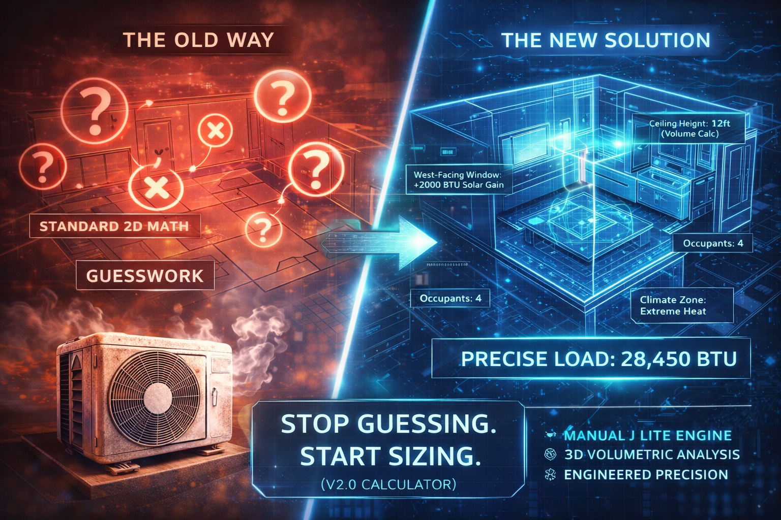 Mini split sizing calculator