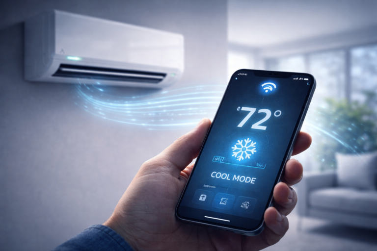 Can you control Mitsubishi mini-split with a phone?